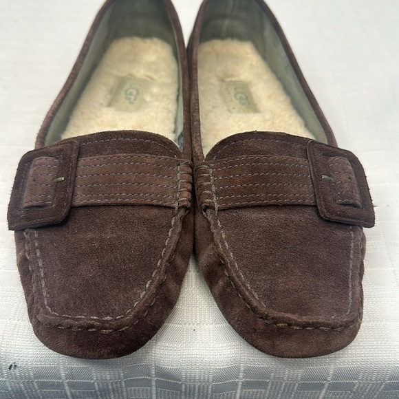 UGG Therma Suede Slip on Comfort Slippers Womens Size 7.5 1681 Brown - Picture 5 of 8